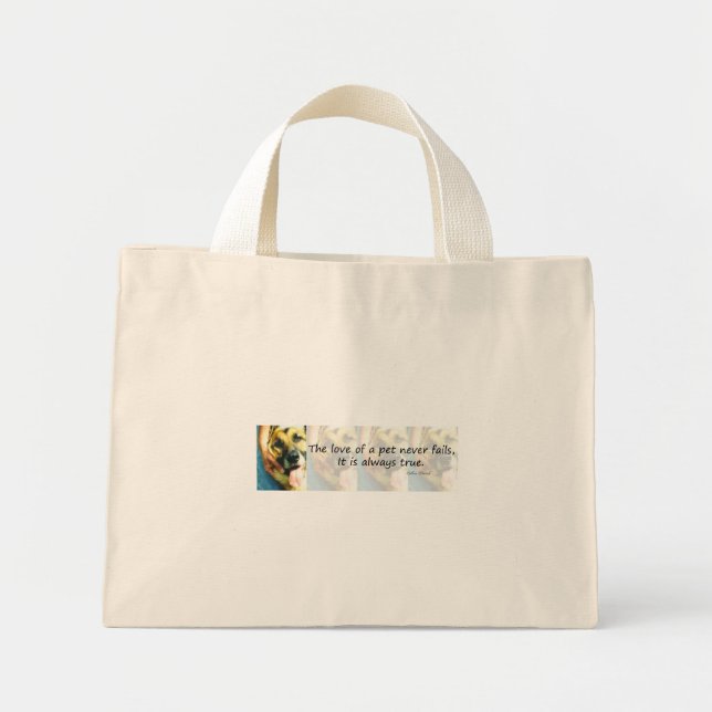 The Love of a Pet Mini Tote Bag (Front)
