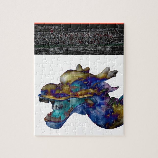 The love of dragon boat jigsaw puzzle (Vertical)