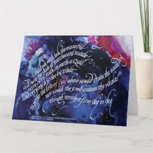 "The Love of God" 5.5x8.5 Folded Greeting Card