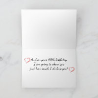 **THE LOVE OF MY LIFE** 40th BIRTHDAY WISH Card