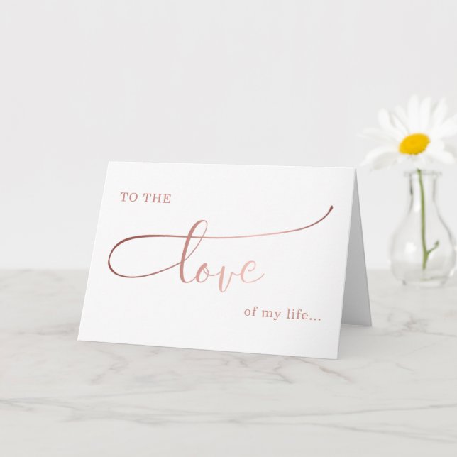 the love of my life valentine/ anniversary love card (Small Plant)