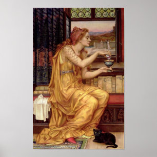 The Love Potion - Vintage Pre-Raphaelite Art Poster