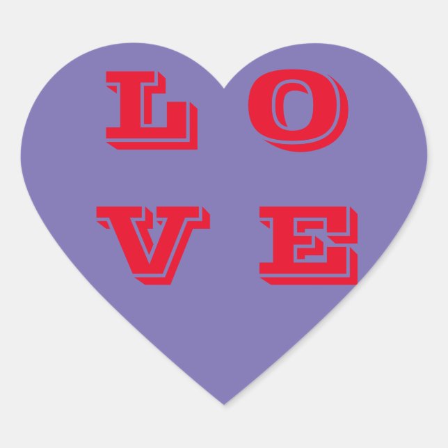 The Love sticker and labels  (Front)