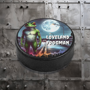 The Loveland Frogman   Ohio Cryptid Hockey Puck