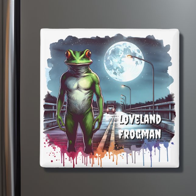 The Loveland Frogman | Ohio Cryptid Magnet (Creator Uploaded)