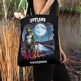 The Loveland Frogman Ohio Cryptid Tote Bag