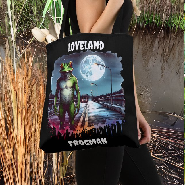 The Loveland Frogman | Ohio Cryptid Tote Bag (Creator Uploaded)