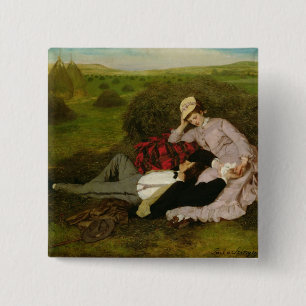 The Lovers, 1870 15 Cm Square Badge