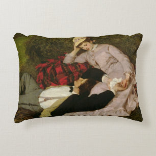 The Lovers, 1870 Decorative Cushion