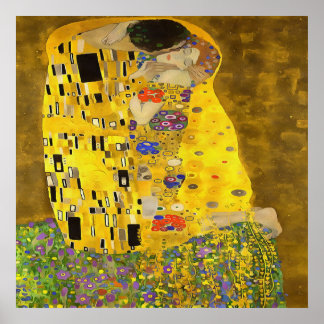 The Lovers Kiss Fine Art Acrylic Painting Poster