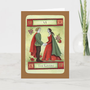"The Lovers" tarot card