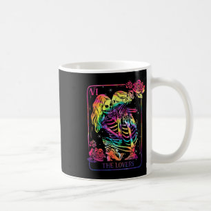 The Lovers Tarot Card Goth Tie Dye Kissing Lesbian Coffee Mug