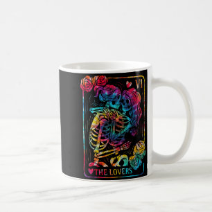 The Lovers Tarot Card Gothic Occult Kissing Skelet Coffee Mug
