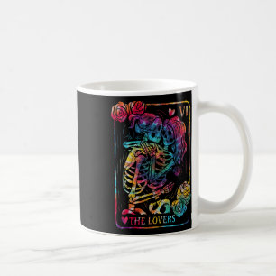 The Lovers Tarot Card Gothic Occult Kissing Skelet Coffee Mug