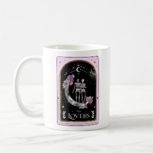 The Lovers Tarot Card Moon Pink Witchy Celestial Coffee Mug
