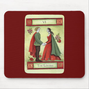 "The Lovers" tarot card Mouse Pad