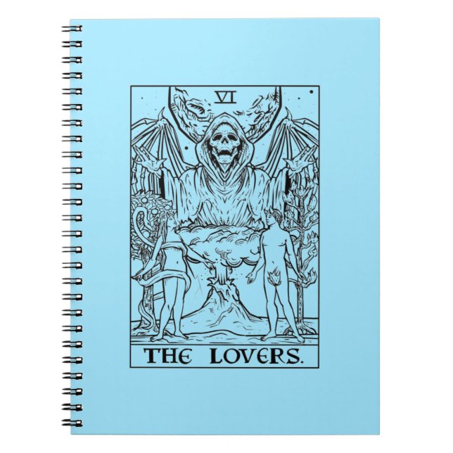 The Lovers - Tarot Card Notebook (Front)