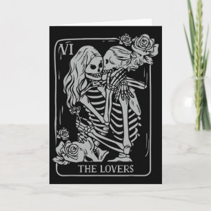 The Lovers Tarot Card Occult Goth Kissing Lesbian 