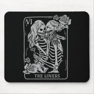 The Lovers Tarot Card Occult Goth Kissing Lesbian Mouse Pad