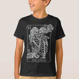 The Lovers Tarot Card Occult Goth Kissing Lesbian T-Shirt