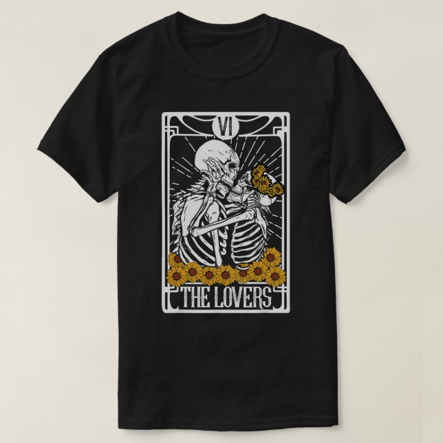 The Lovers Tarot Card Reading Witch Aesthetic Hall T-Shirt (Design Front)