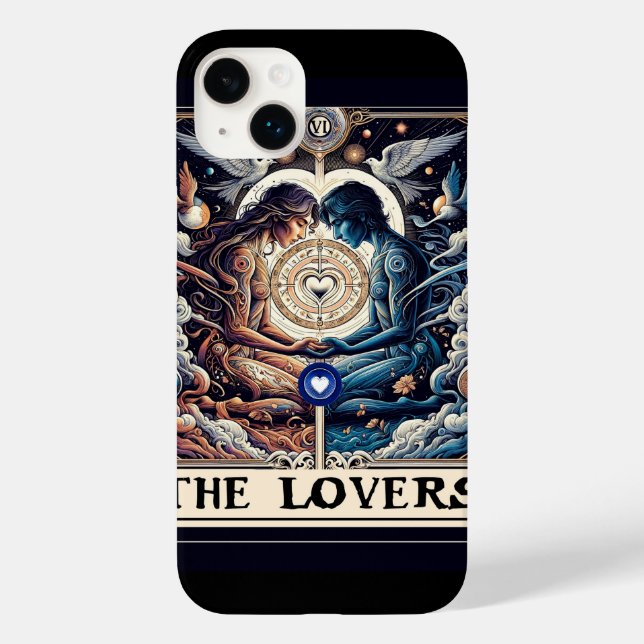THE LOVERS Tarot Celestial Man & Woman Soulmates Case-Mate iPhone Case (Back)