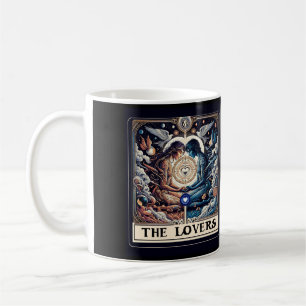 THE LOVERS Tarot Celestial Man & Woman Soulmates Coffee Mug