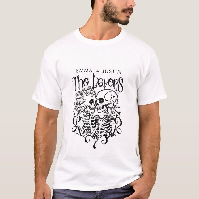 The Lovers Tarot Personalised  T-Shirt (Front)