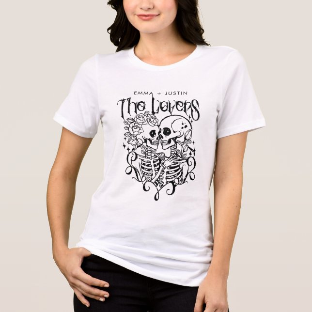 The Lovers Tarot Personalised  Tri-Blend Shirt (Front)