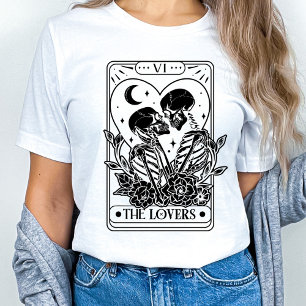 The Lovers Tarot Skeleton Valentine T-Shirt