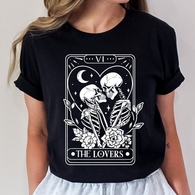 The Lovers Tarot Skeleton Valentine T-Shirt (Creator Uploaded)
