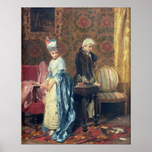 The Lovers' Tiff, 1872 (oil on panel) Poster
