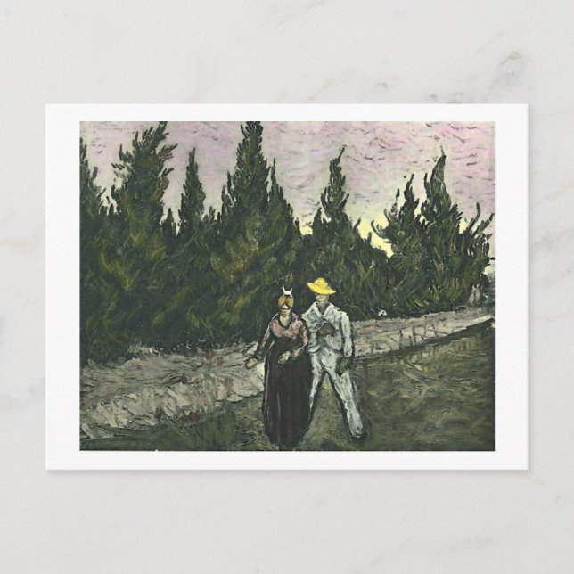 The Lovers Van Gogh Fine Art Postcard (Front)