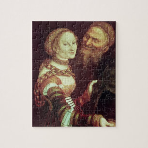 The Lovesick Old Man, 1553 (oil on panel) Jigsaw Puzzle