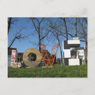 The LOVEworks sign Harrisonburg Virginia Postcard