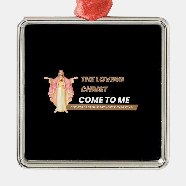The Loving Christ Come To Me Metal Tree Decoration (Front)