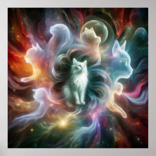 The Loving Gaze: Cat Spirit Poster