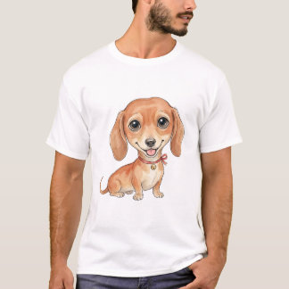 The Low-Clearance Predator: Minimalist Dachshund T-Shirt