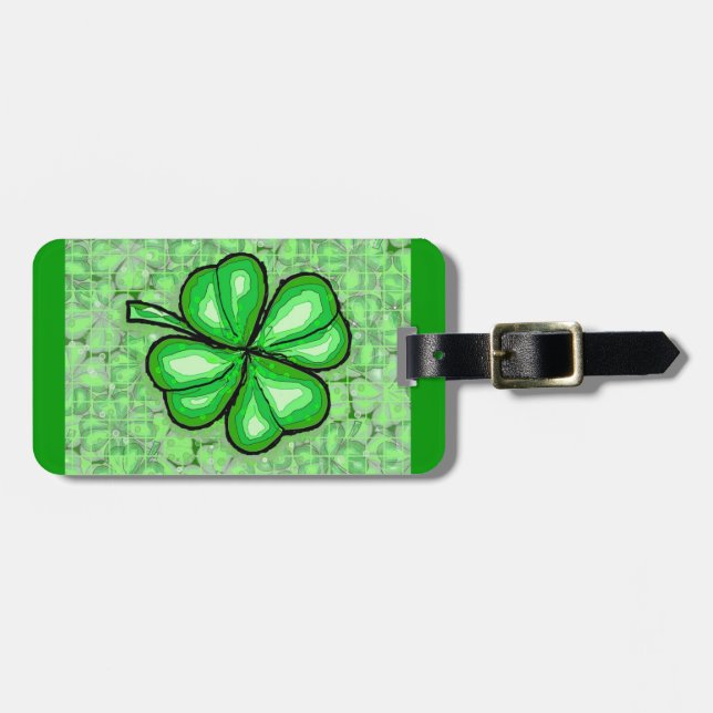 The Luck of the Irish. Luggage Tag (Front Horizontal)