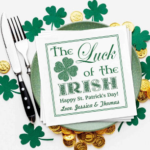 The Luck Of The Irish St. Patrick's Day Napkin