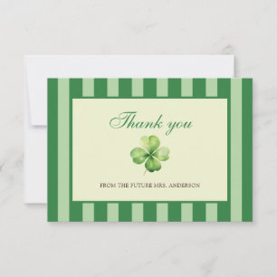 The Luckiest Bride Bridal Shower Thank You Card