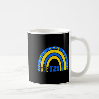 The lucky few down syndrome awareness yellow &amp; coffee mug