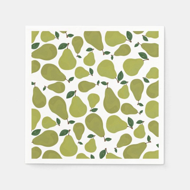 The lucky pear couples napkin (Front)