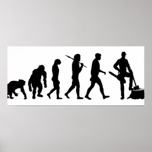 The Lumberjack tree feller loggers bunyan work Poster