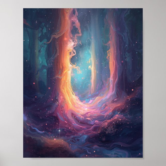 The Luminescent Gateway: A Celestial Convergence Poster (Front)
