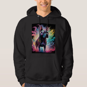 The Luminous Sentinel: A Holographic Staffordshire Hoodie