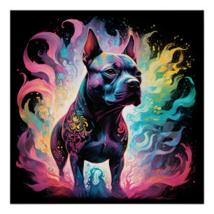 The Luminous Sentinel: A Holographic Staffordshire Poster