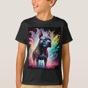 The Luminous Sentinel: A Holographic Staffordshire T-Shirt