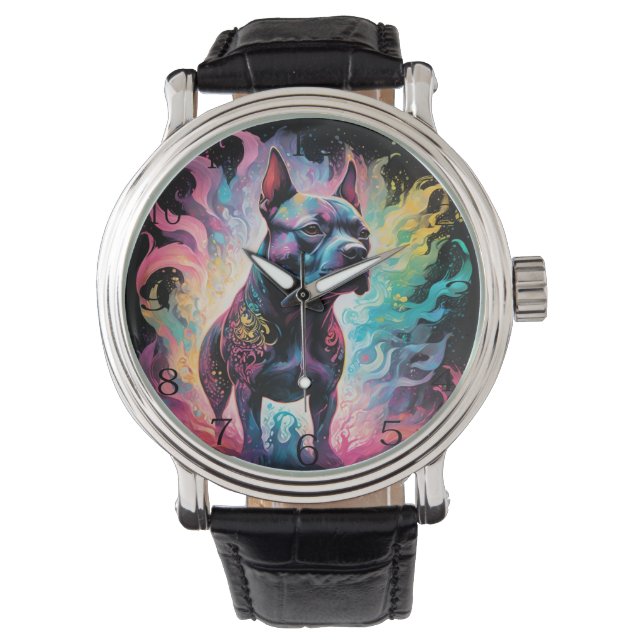 The Luminous Sentinel: A Holographic Staffordshire Watch (Front)