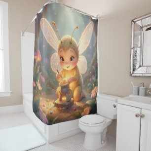 The Luminous Wanderer and the Nectar Art Shower Curtain